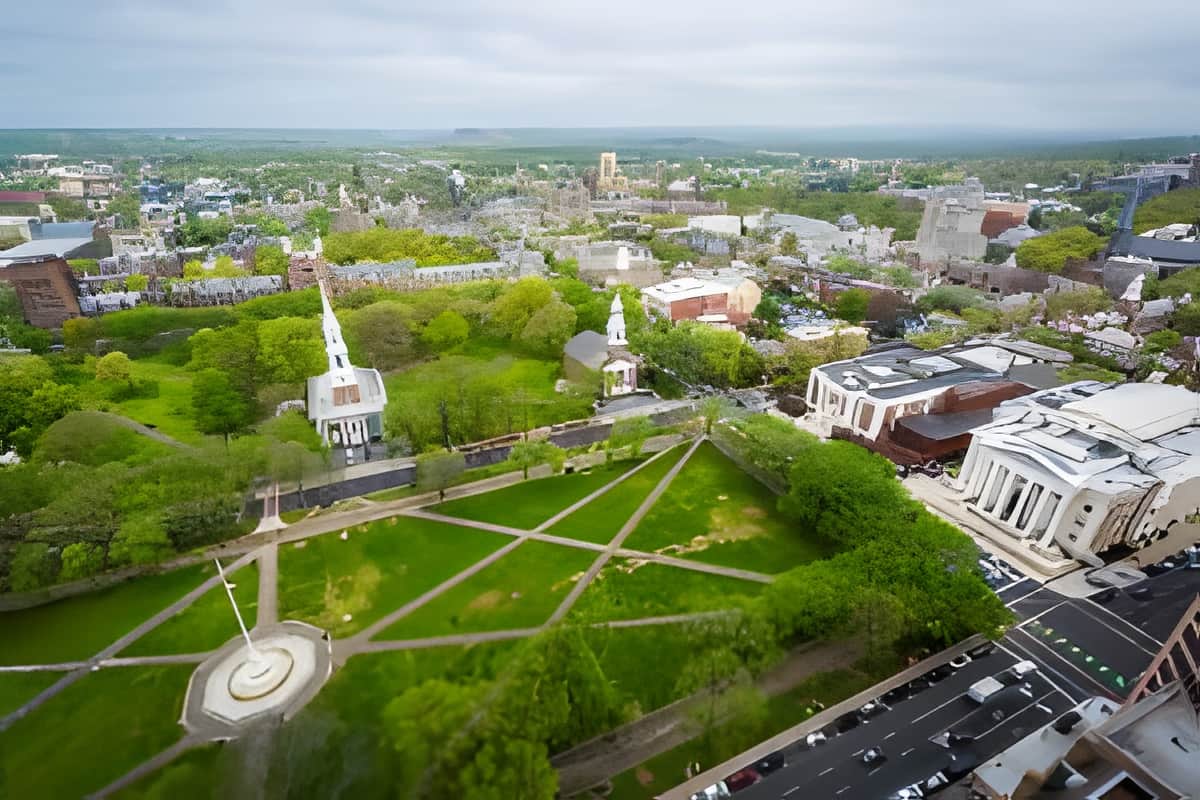 New Haven city view for Hyatus furnished homes