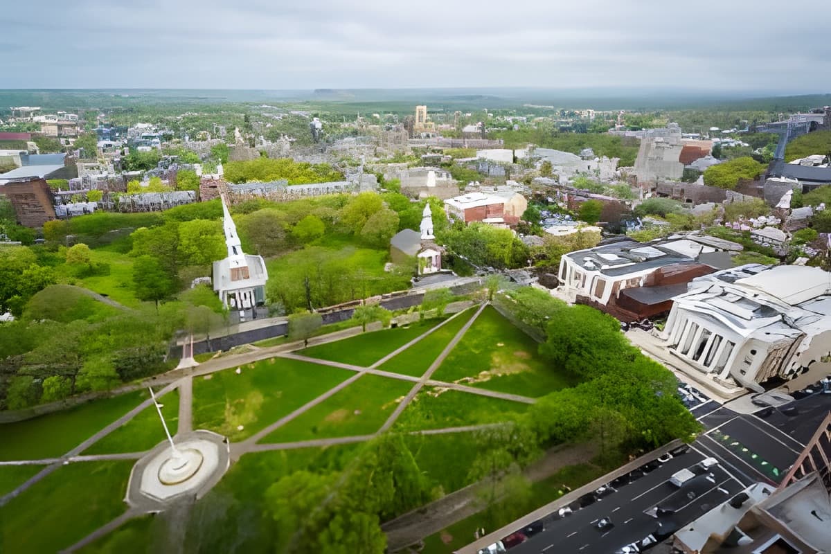 New Haven city view for Hyatus furnished homes
