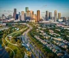 Houston city view for Hyatus furnished homes