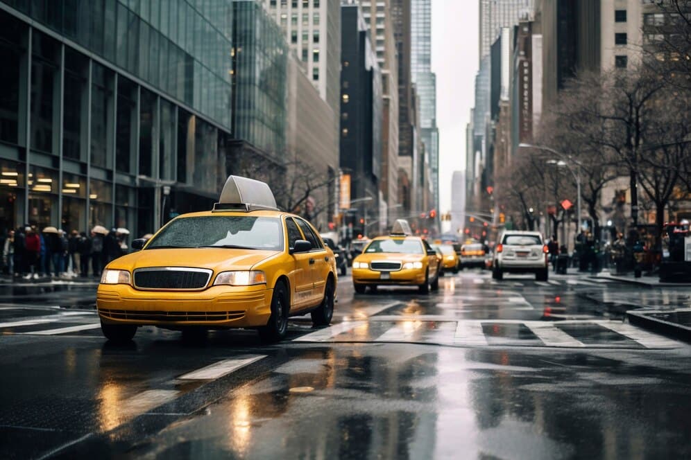 Taxis in Manhattan