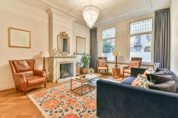Traditional styled living room