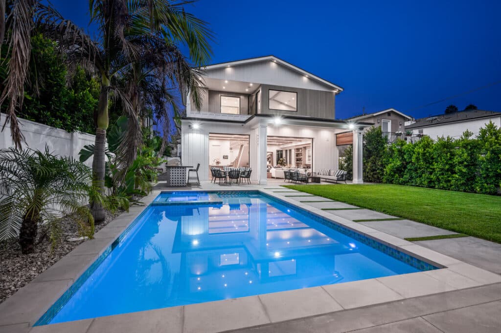 Outdoor Swimming Pool in a Luxury House