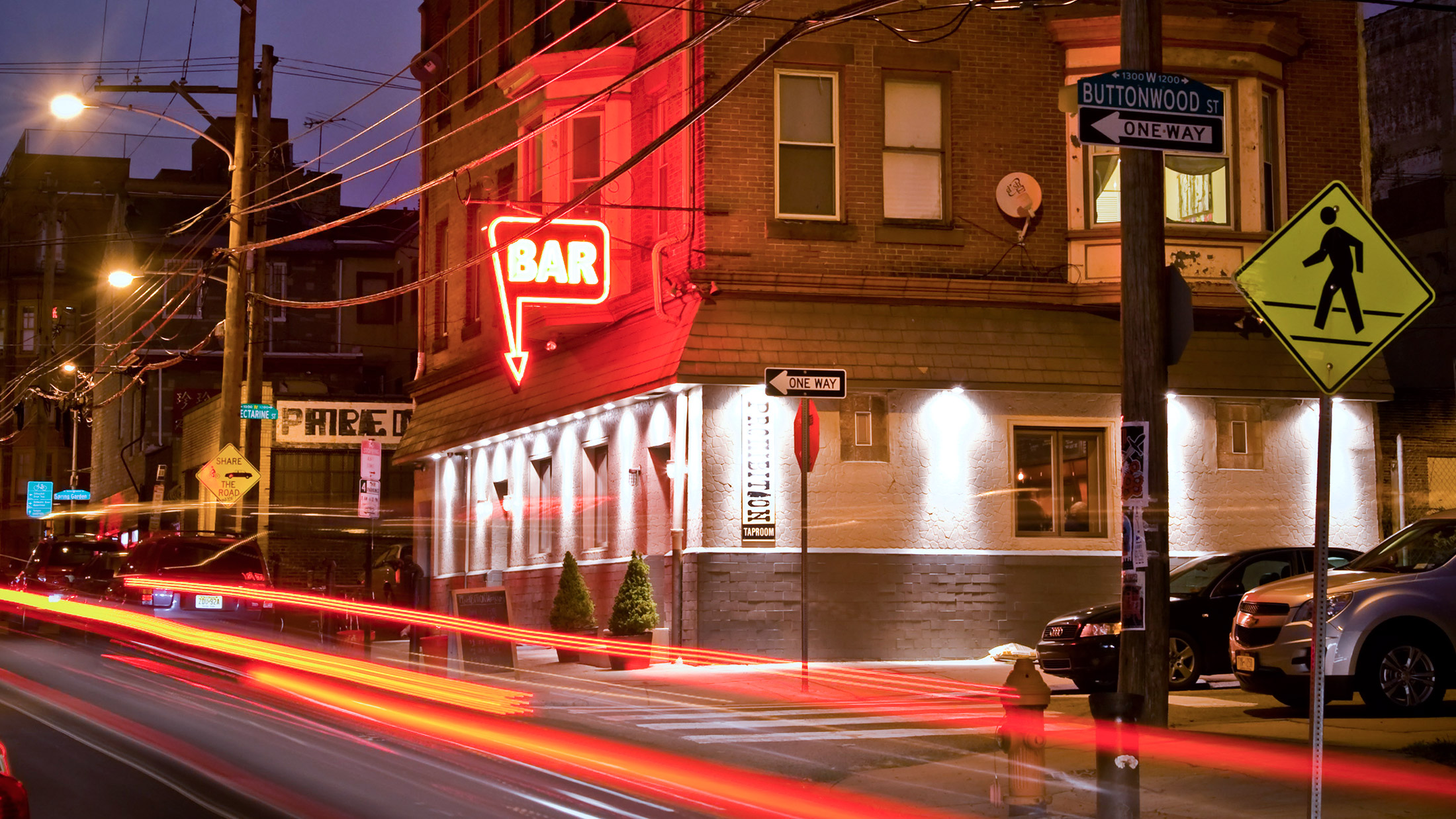 Callowhill nightlife and street scene