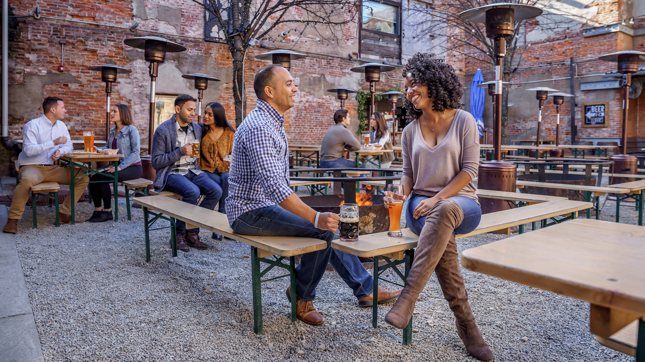 Frankford Hall beer garden in Northern Liberties Philadelphia