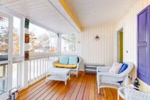 front porch of home in Providence