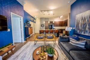 houston furnished living room