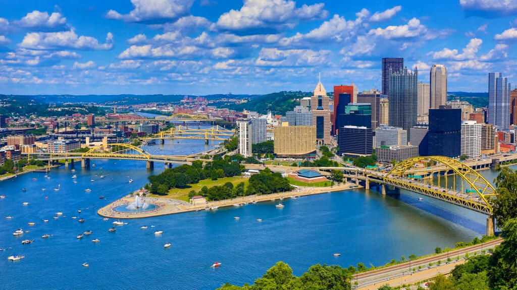 stunning view at Pittsburg