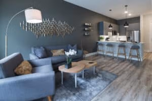 luxurious apartment living room downtown Pittsburg