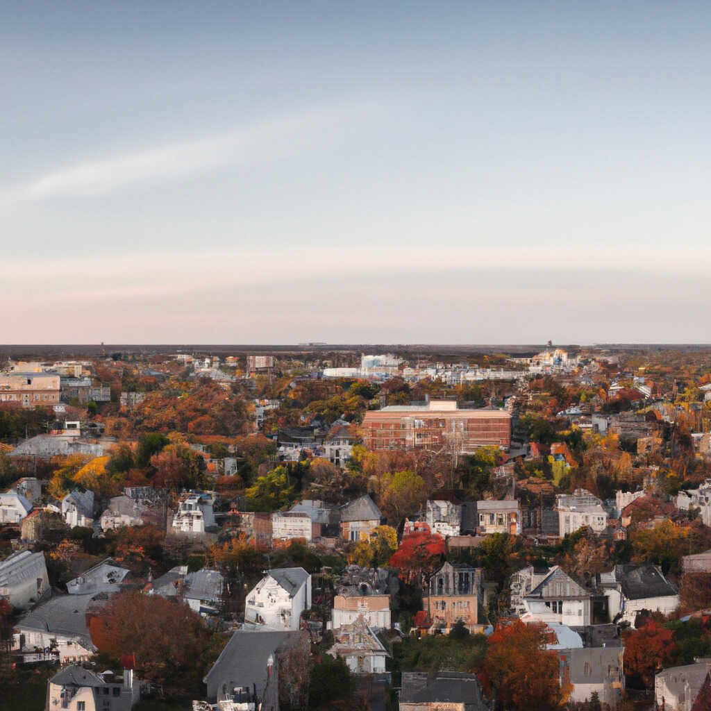 Neighborhood homes and greenery in Somerville Massachusetts