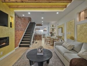 Hyatus building philly townhouse townhome furnished apartments STR short-term long term newbold luxury airbnb booking vrbo listing